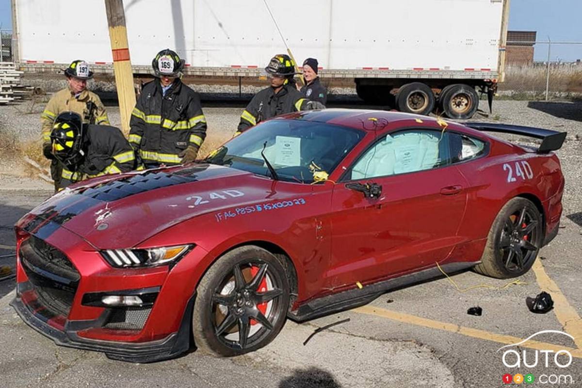 La Shelby GT500, avant sa destruction
